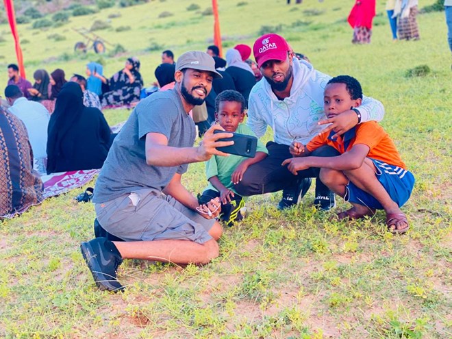 SUPPLIED: Dahir Ali with children